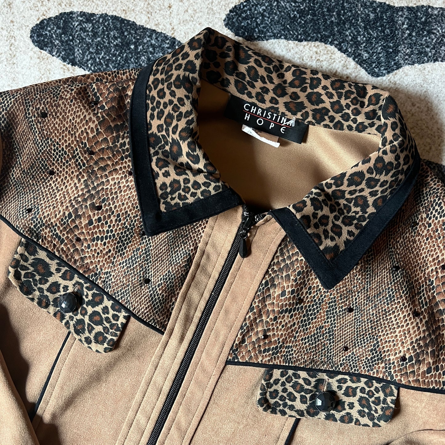 Animal Print Vintage Jacket